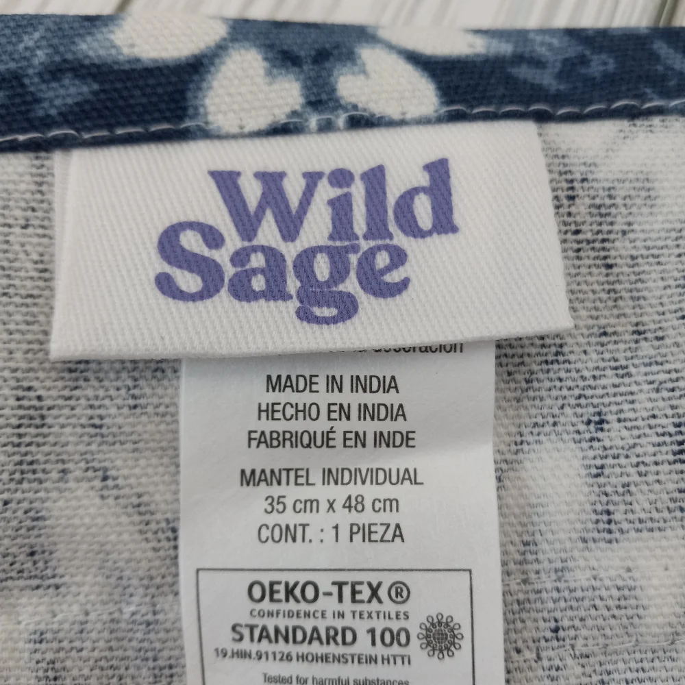 Wild Sage Amelia Tie Dye Placemats (Set of 2)